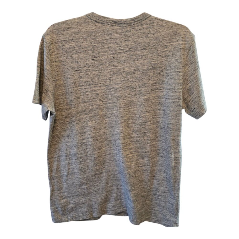 H&M LABEL OF GRADED GOODS L.O.G.G. TSHIRT MENS LARGE HEATHER BLUE CHEST POCKET - Picture 5 of 8